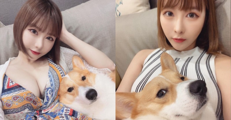 【蜗牛娱乐】看看這鄙視的眼神！「Sylvia 希維亞」愛犬爽躺人肉軟墊好羨慕