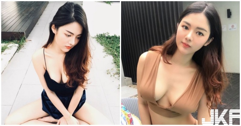【蜗牛娱乐】正妹「超大八字奶」外露！低胸視角超邪惡，完全誘人犯罪！