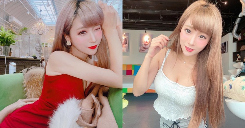 【蜗牛娱乐】正妹「薛凱云」臉甜甜乳量也好兇，穿起小背心「畫面超洶湧」！