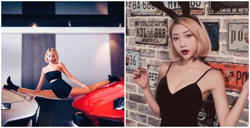 【蜗牛娱乐】一次劈兩台超跑！筋骨超軟Q「短髮正妹」酥胸美腿高顏值實在太犯規！