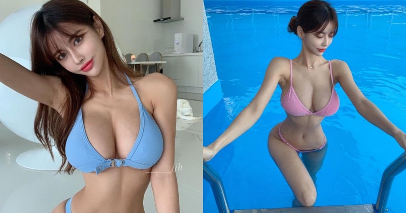 【蜗牛娱乐】比娜美還要辣！巨乳正妹「螞蟻腰」超完美，比基尼讓人鼻血狂流！