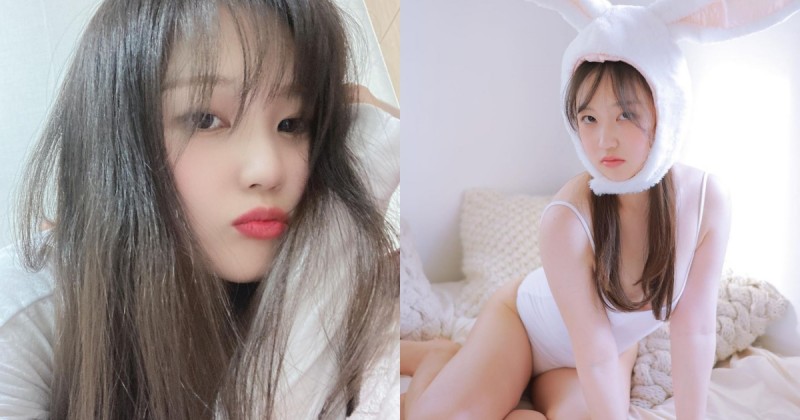 【蜗牛娱乐】尺度大到你會怕！「雪乳兔兔」腿夾紅蘿蔔，大膽拍照花式遮點！