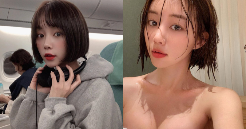 【蜗牛娱乐】超正短髮妹子！韓國網拍闆娘「문이」乳量驚人，粉絲：都被穿搭給騙了