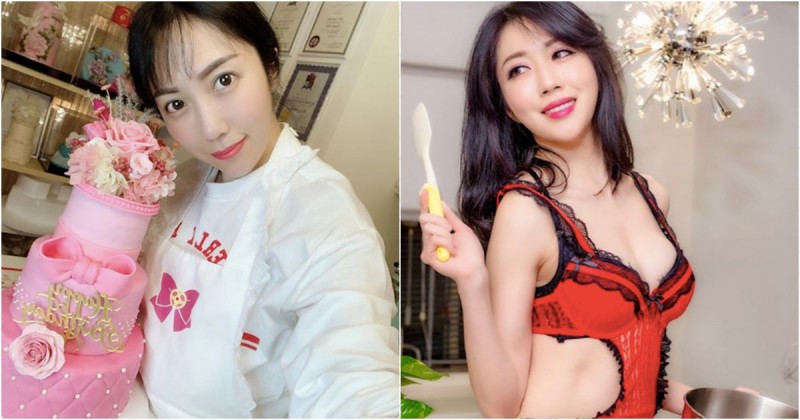 【蜗牛娱乐】才貌雙全好優秀～正妹烘焙師「珍琳」捏蛋糕也不忘要性感 看就知道很可口