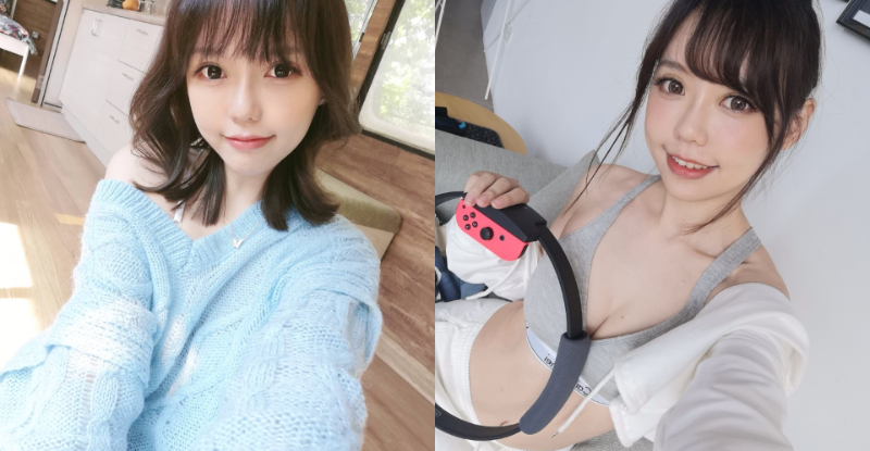 【蜗牛娱乐】清純鄰家系正妹自曝運動全靠健身環　「露乳溝秀纖腰」好身材藏不住！