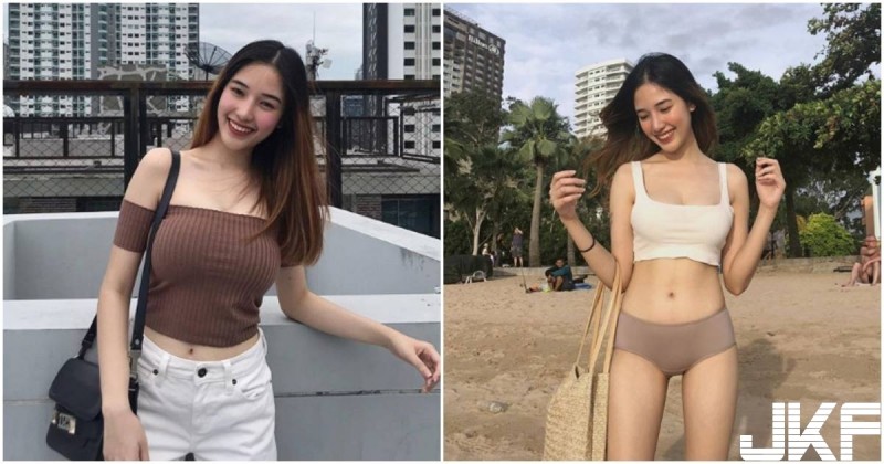 【蜗牛娱乐】腿部比例超讚！高挑正妹連上圍都豐滿，胸型又大又渾圓！