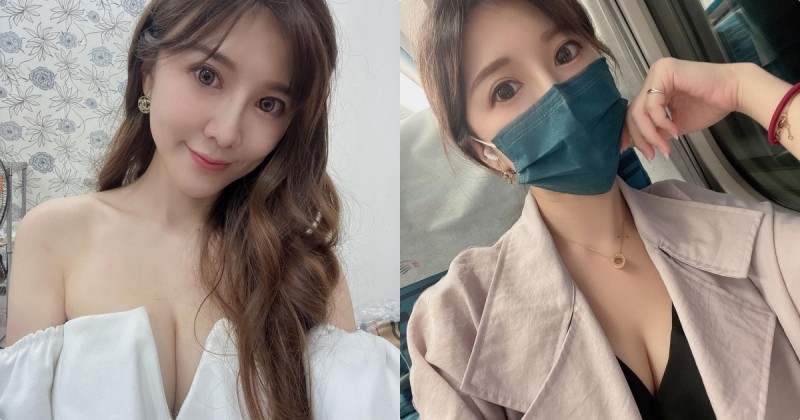 【蜗牛娱乐】正妹主持人「蓁蓁」PO超辣深溝照，「性感的低胸造型」好讓人心動！