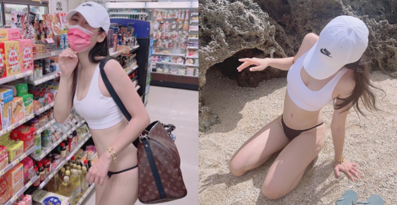 【蜗牛娱乐】便利商店驚見「爆乳正妹」只穿小褲褲露出美臀亂亂跑