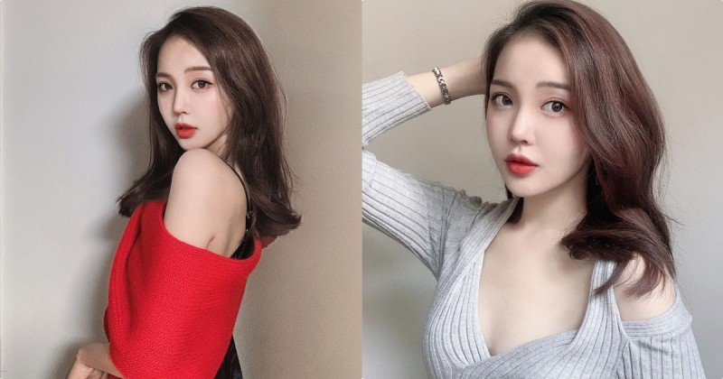 【蜗牛娱乐】豐唇正妹「胸前美肌好白嫩」，露香肩的辣照太勾人了～
